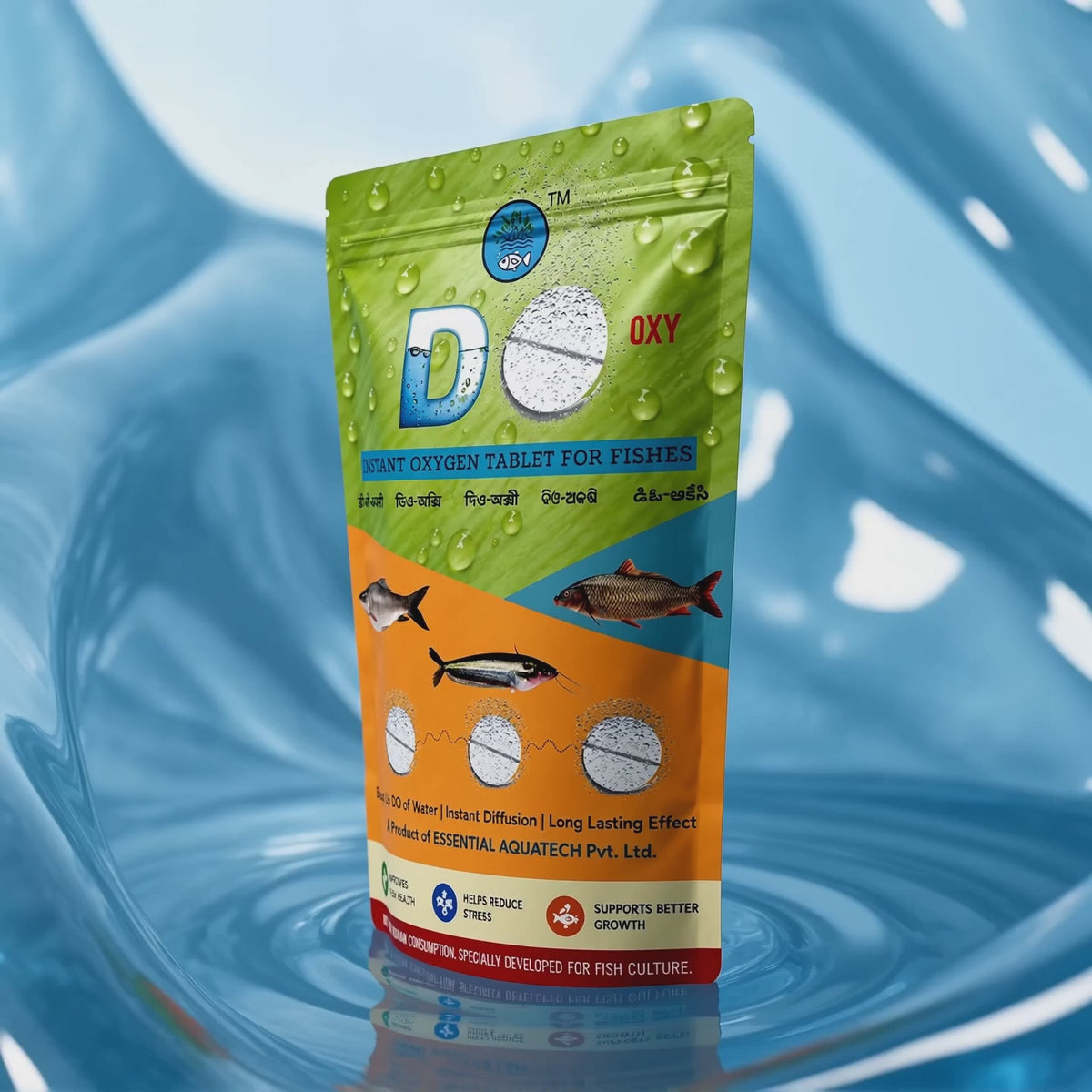 Instant Dissolved Oxygen Tablet for Fish Ponds – Emergency Oxygen & Stress Relief | Fishhaat DO OXY