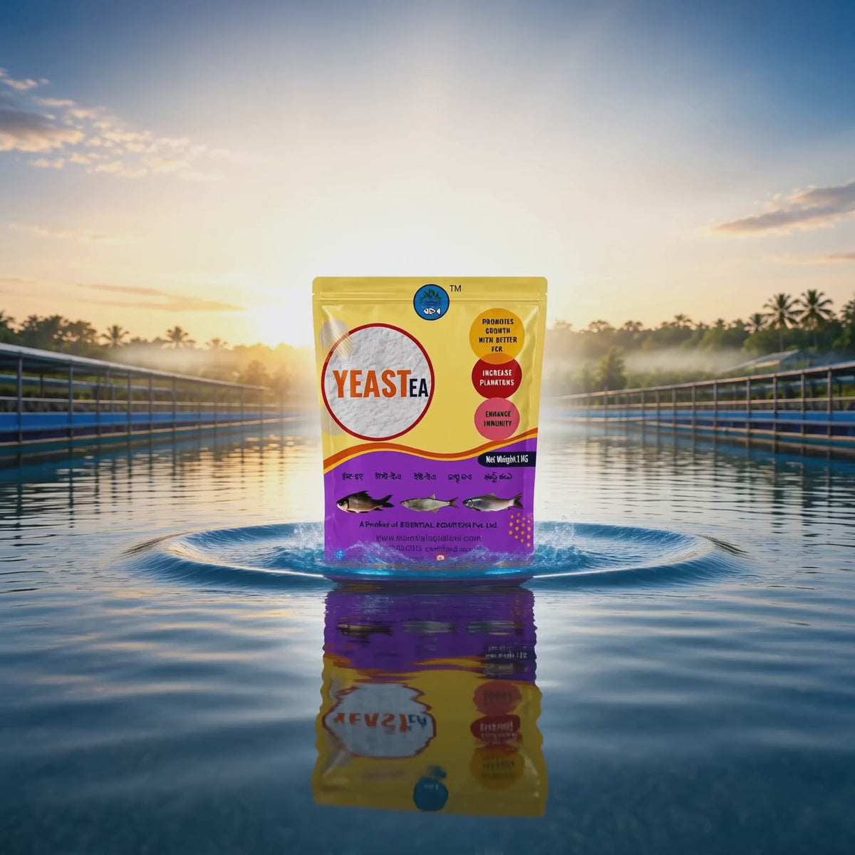 Aquaculture Yeast Probiotic – Plankton Growth, Immunity & Water Quality Booster | Fishhaat YEAST EA